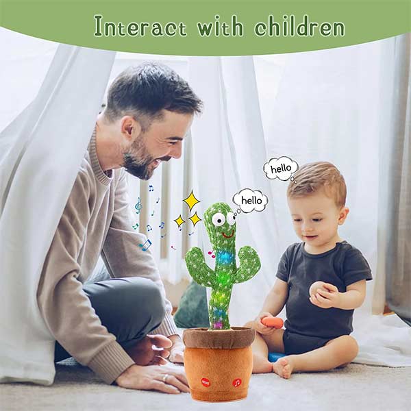 Cute Dancing & Singing Cactus Toy For Kids